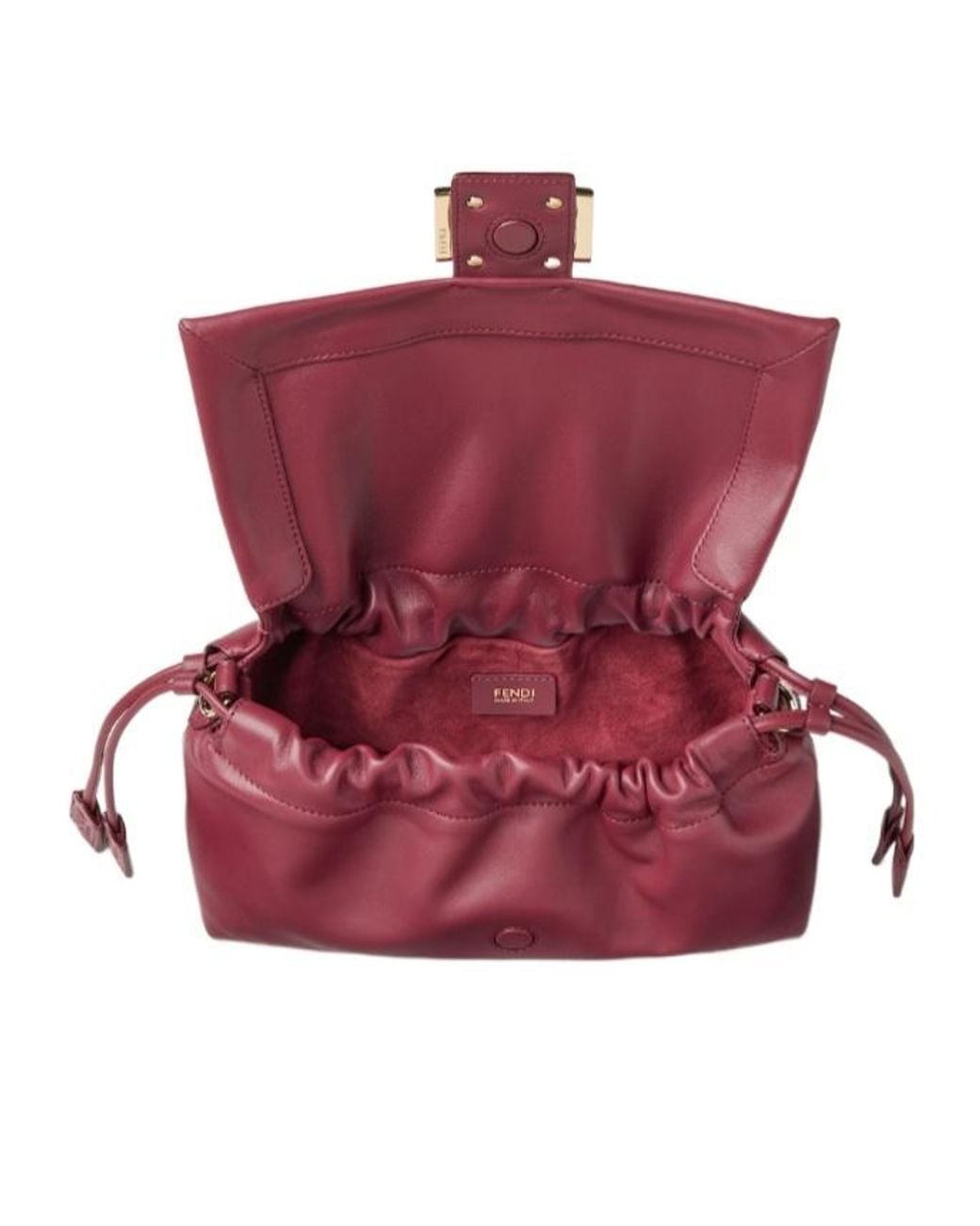 Fendi Purple Baguette Flap Shoulder Bag