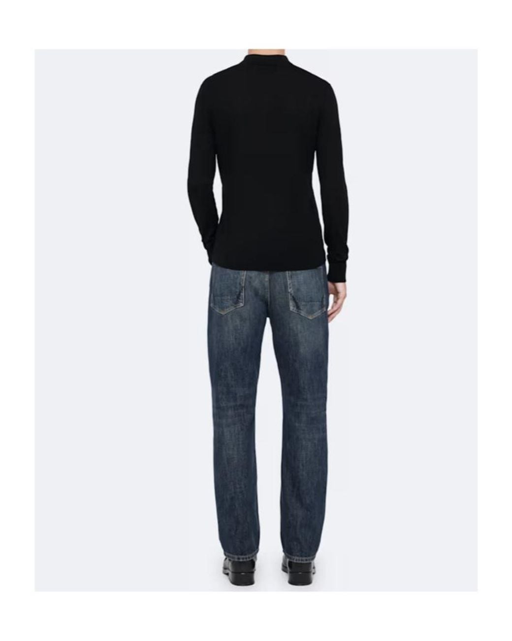 AllSaints Blue Regular Straight Jeans for men