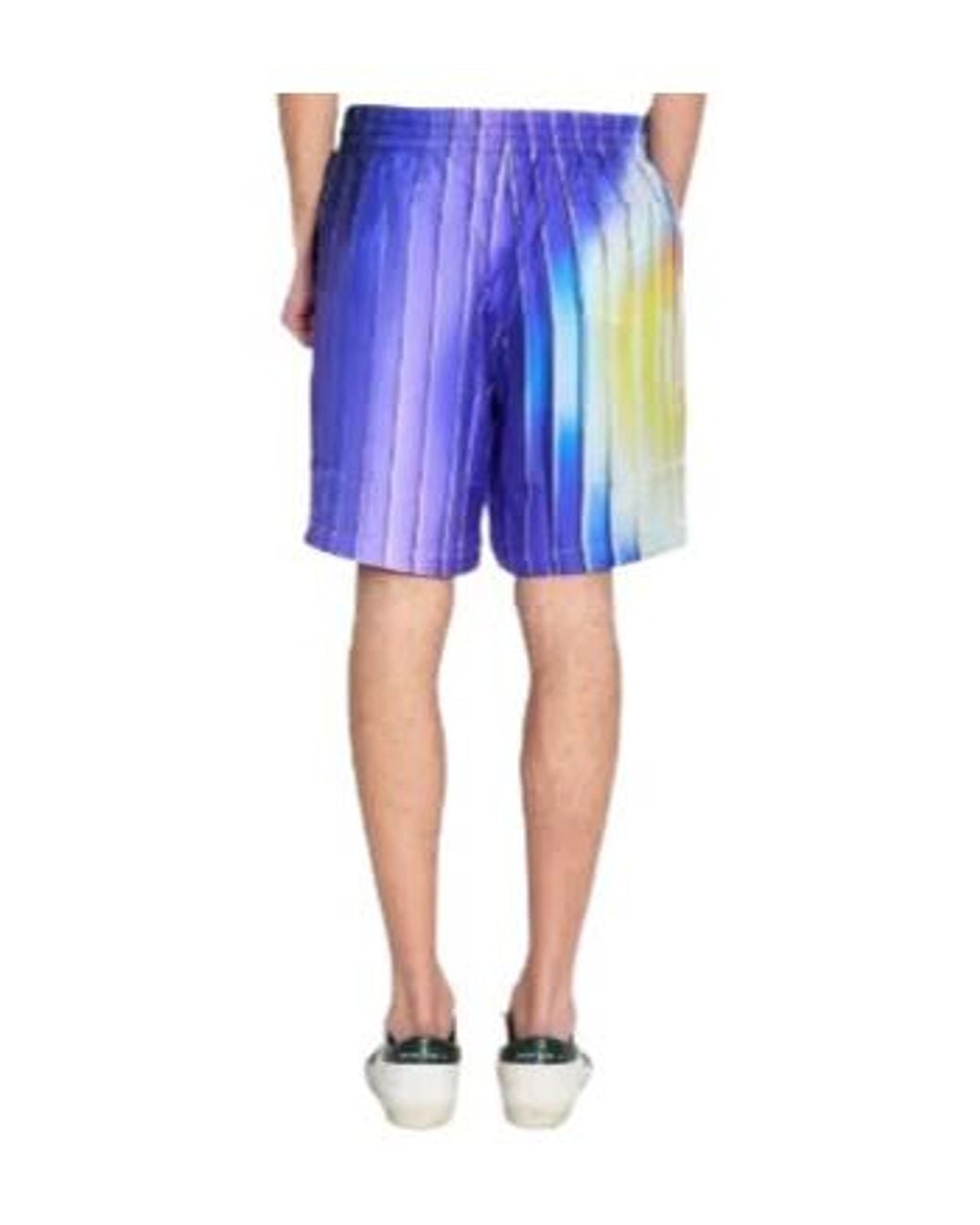 Casablanca Blue Shockwave Silk Shorts for men
