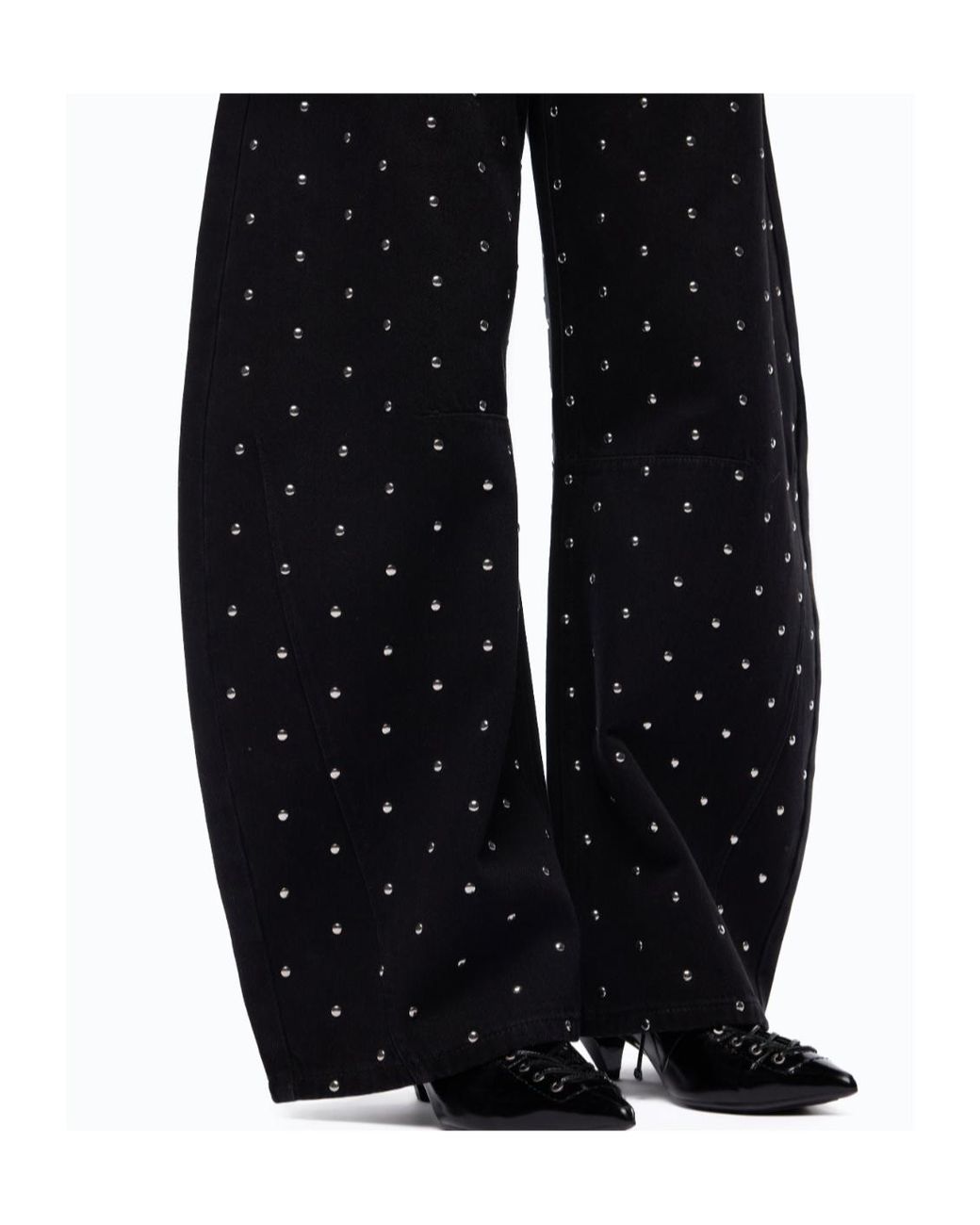 Pinko Black Crystal-Embellished Jeans