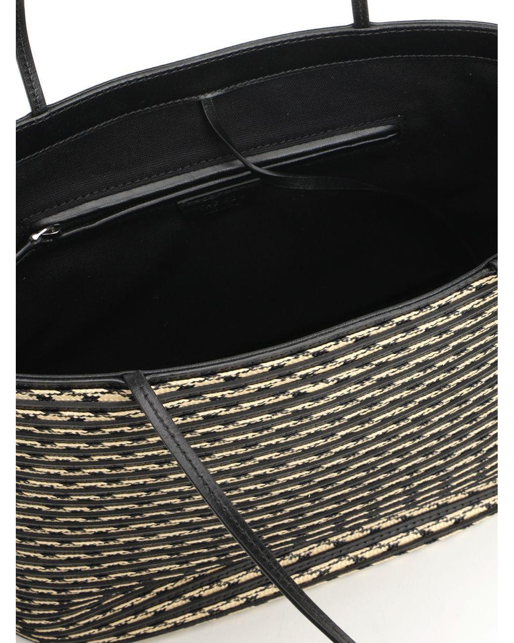 The Row Black Handbag With Flat Handles