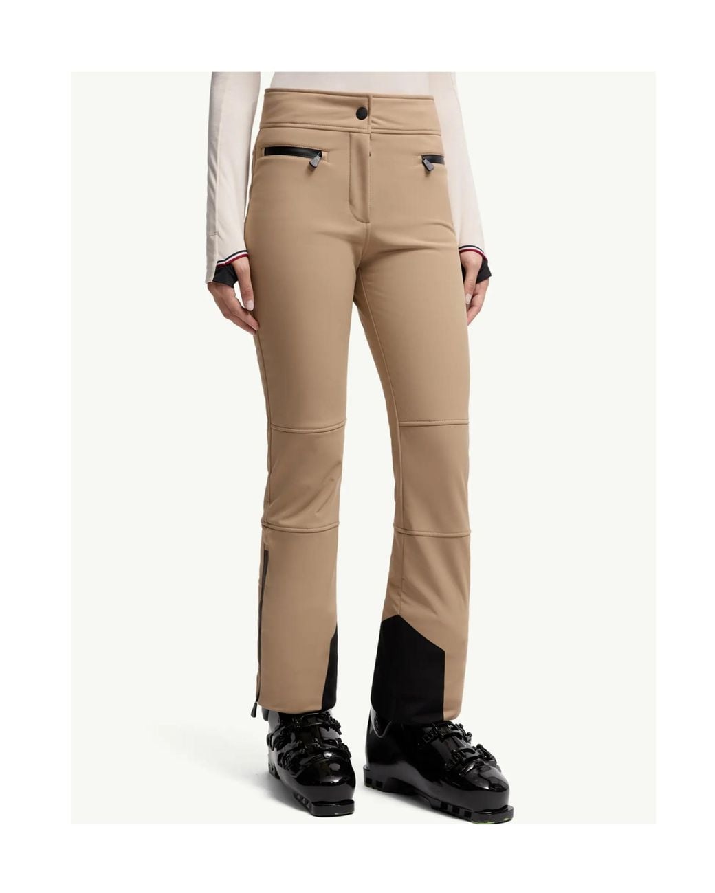 Moncler Natural Logo Ski Pants