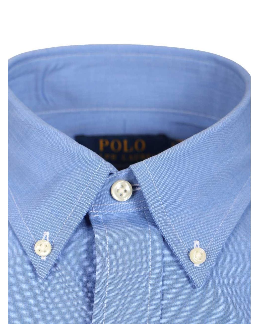 Polo Ralph Lauren Blue Pony Embroidered Curved Hem Shirt for men