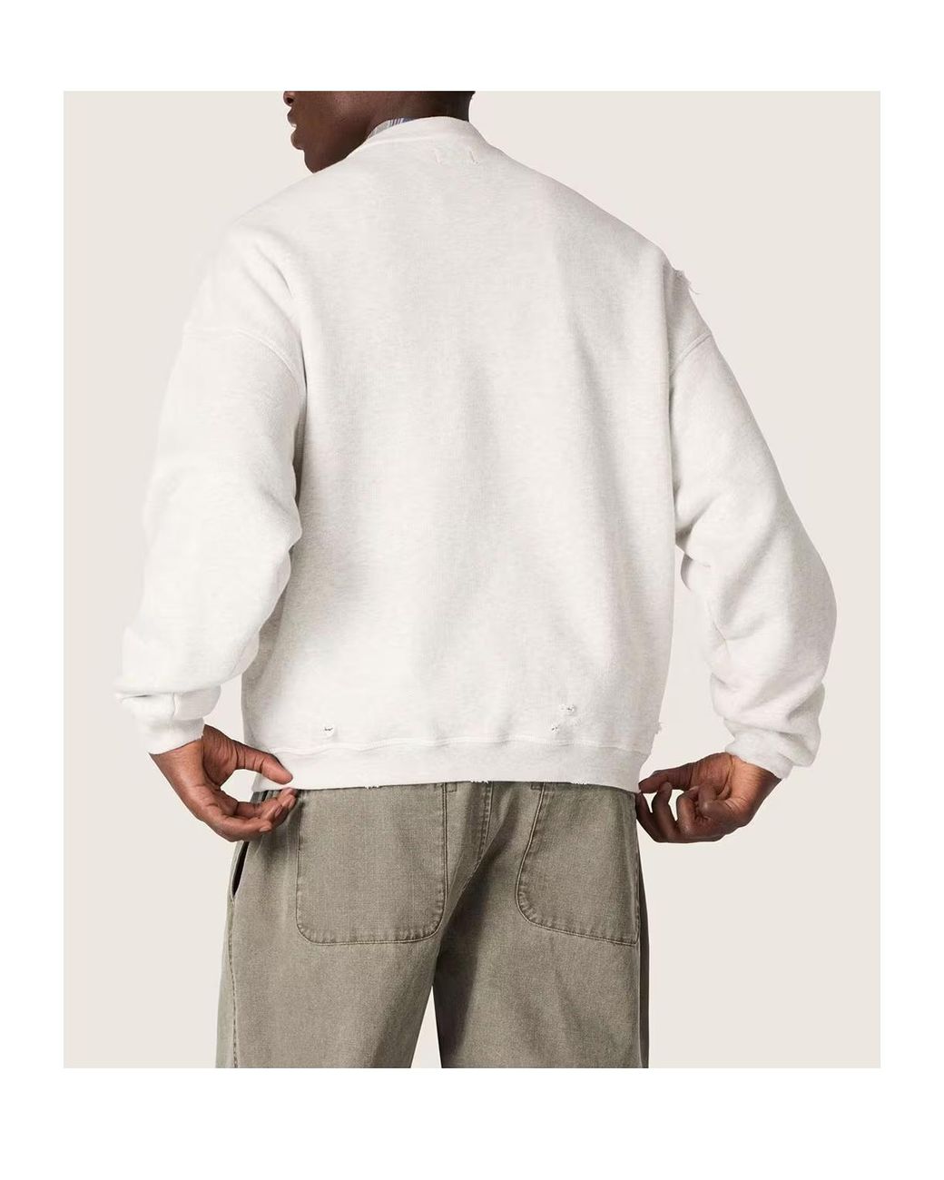 Golden Goose Deluxe Brand White Star Crewneck Sweatshirt for men