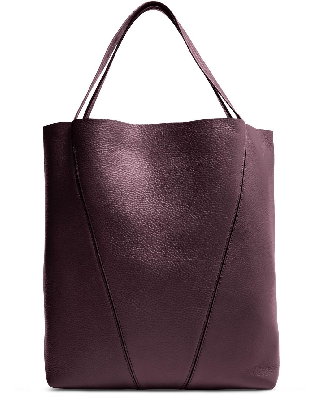Chloé Purple Spin Grain Leather Tote Bag