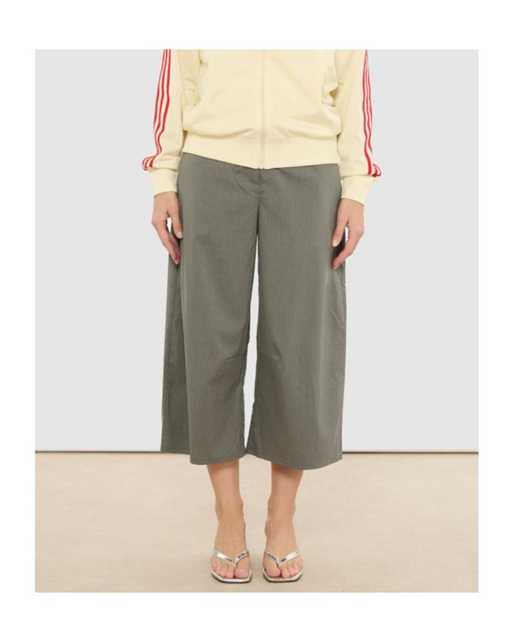 Samsøe & Samsøe Gray Wide-Leg Shorts