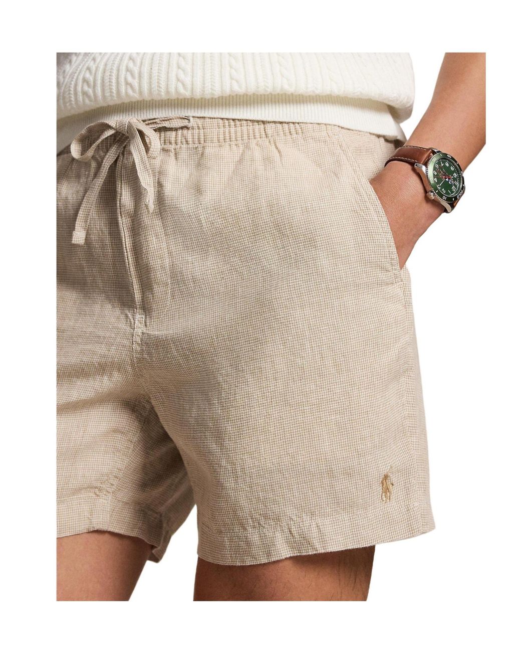 Polo Ralph Lauren Natural Tracksuit Shorts for men