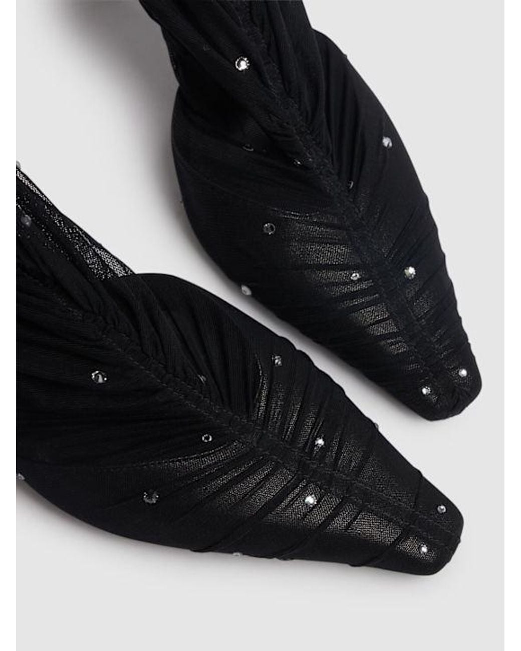 Jimmy Choo Black Square-Toed Short Boots