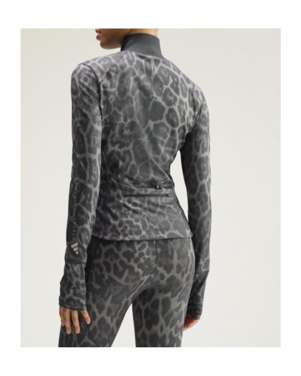Adidas By Stella McCartney Gray Leo Zip-Up Activewear Jacket