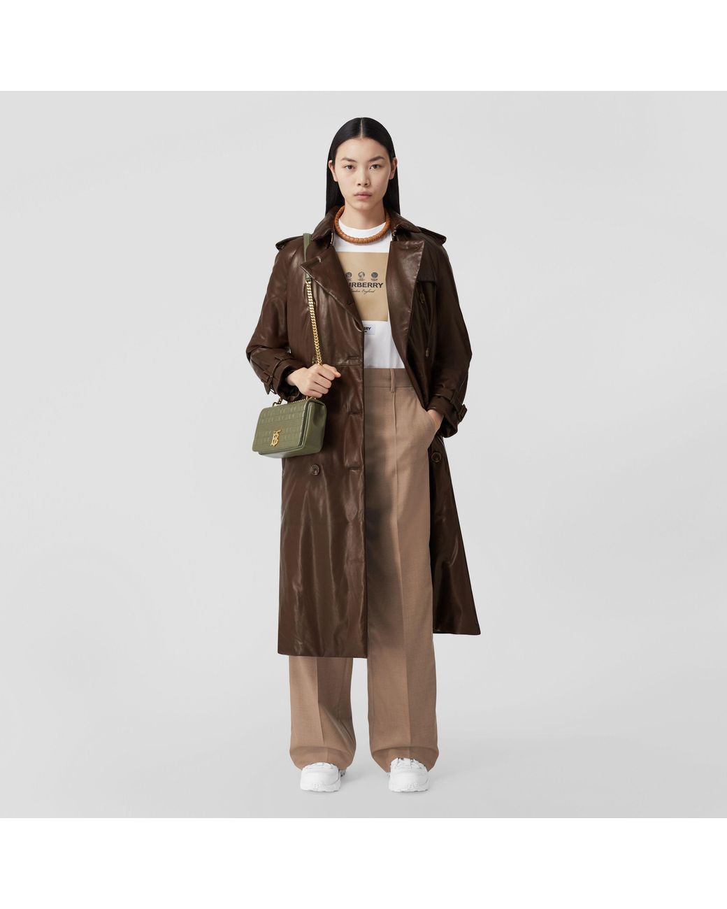Burberry Natural Jane Straight-Leg Tailored Pants