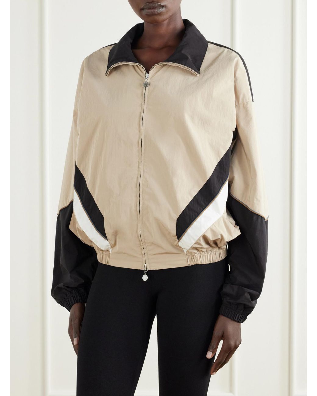 Stella McCartney Natural Paneled Shell Jacket