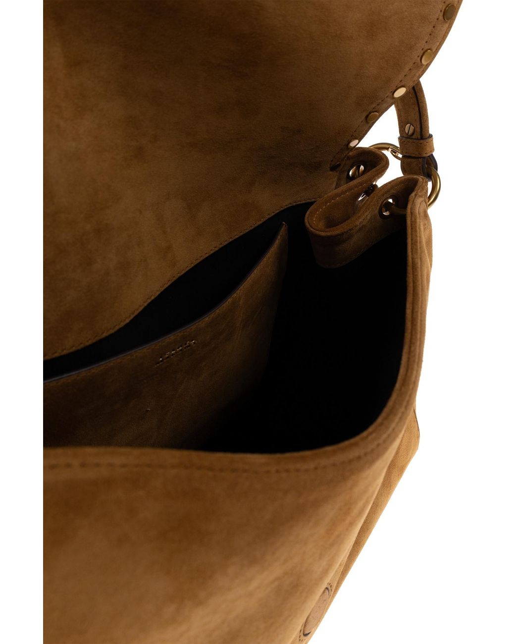 Isabel Marant Brown Logo Shoulder Bag