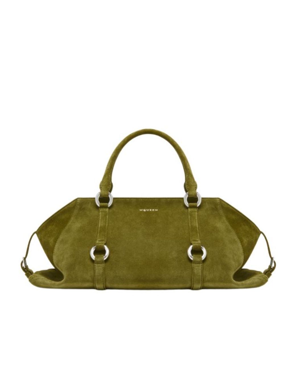McQueen Green Farringdon Medium Tote Bag