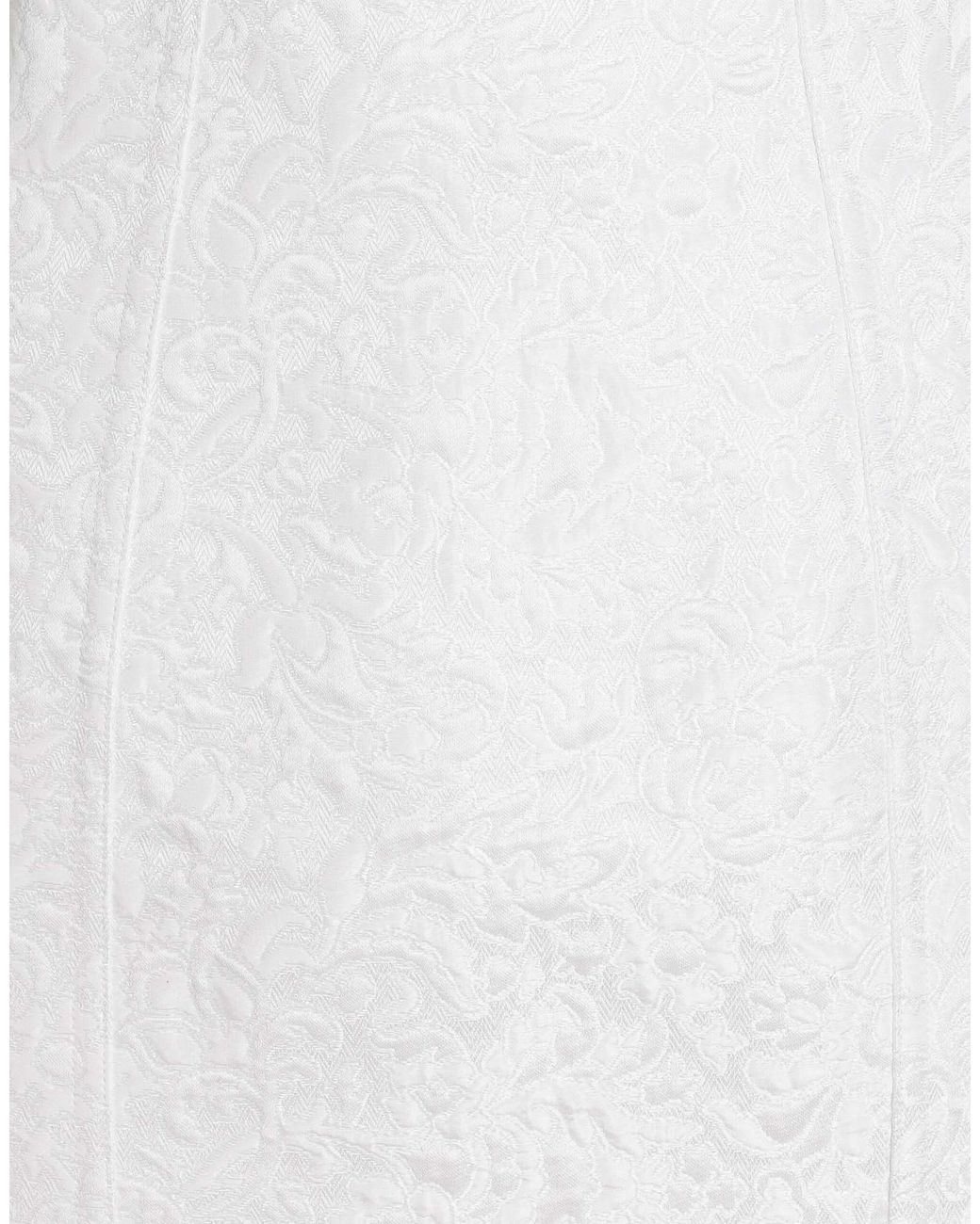 Dolce & Gabbana White Corsetry Brocade Dress