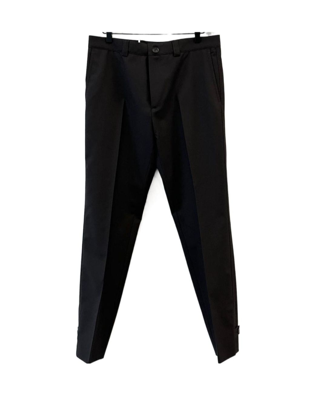 Gucci Black Logo Embroidered Gabardine Trousers for men