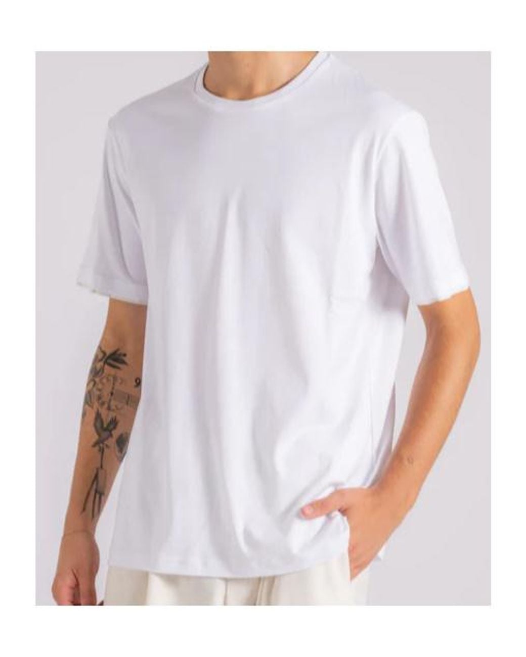 Herno White Short-Sleeved Crewneck T-Shirt for men