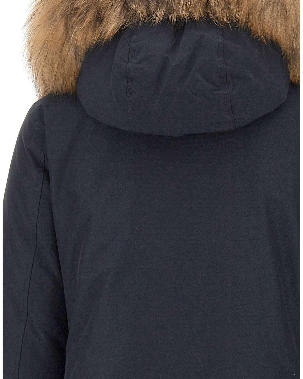 Woolrich Blue Arctic Hooded Parka Coat