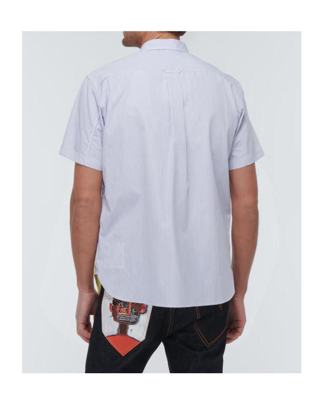 Junya Watanabe Blue X Roy Lichtenstein Printed Shirt for men