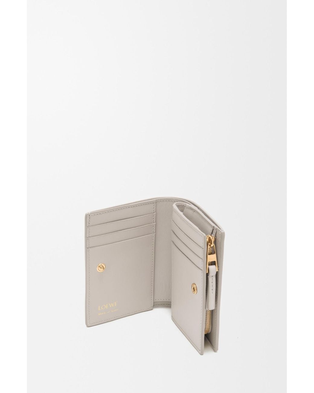 Loewe White Duet Compact Wallet