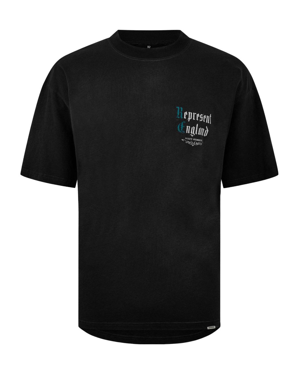 Represent Black Printed Polo Shirt for men