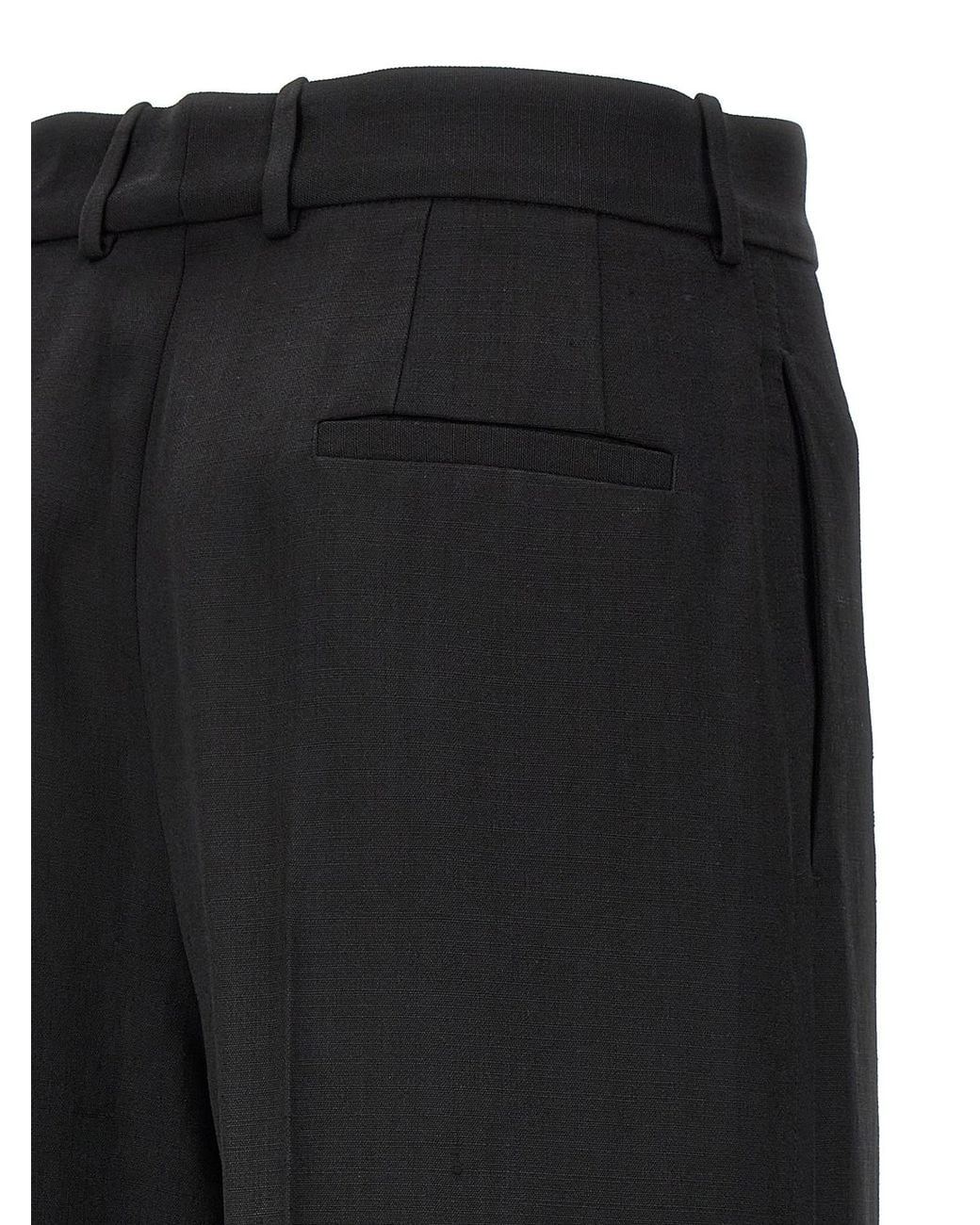 Jil Sander Black Straight-Leg Tailored Pants