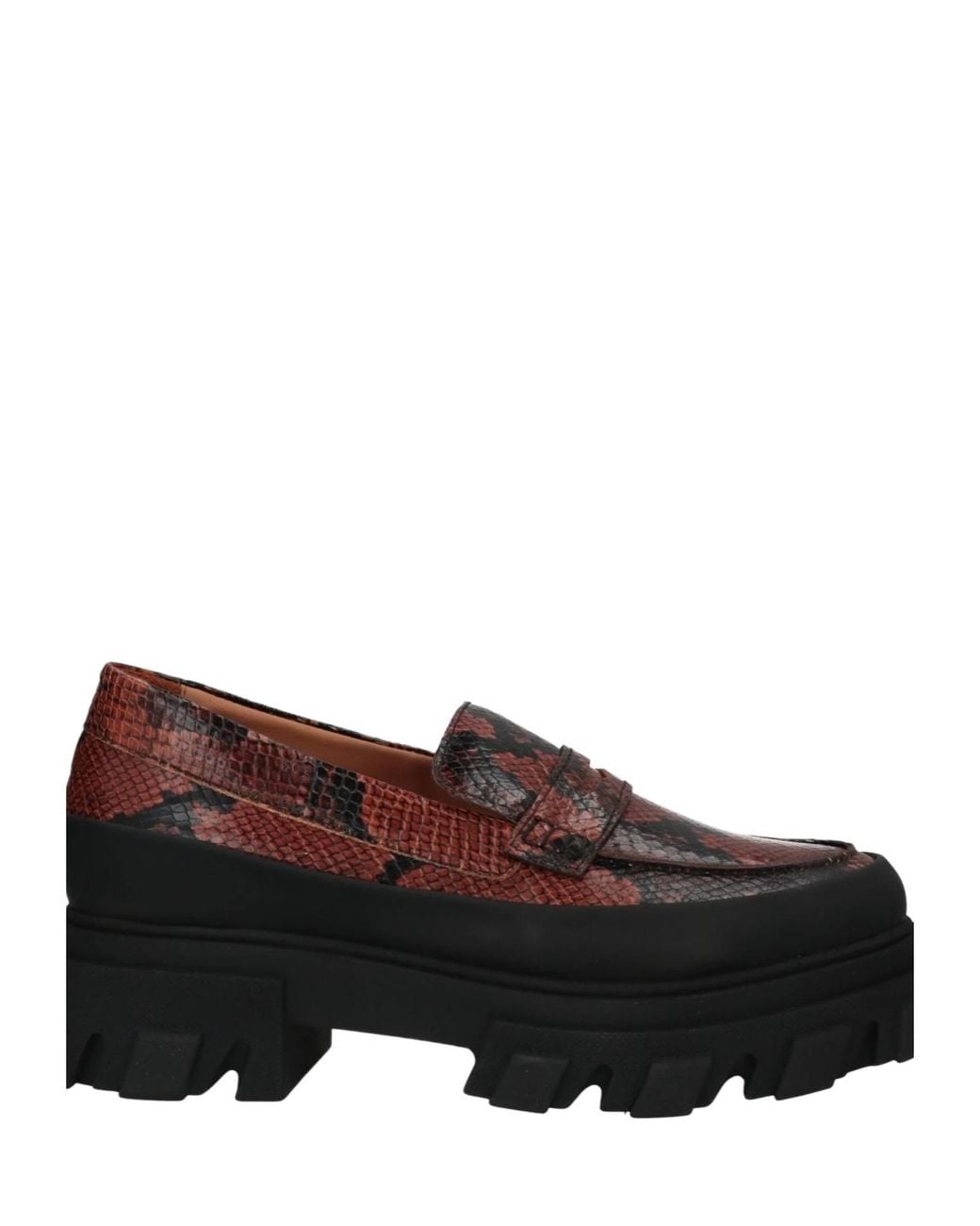 Ganni Brown Fashion Versatile Two-Tone Loafers