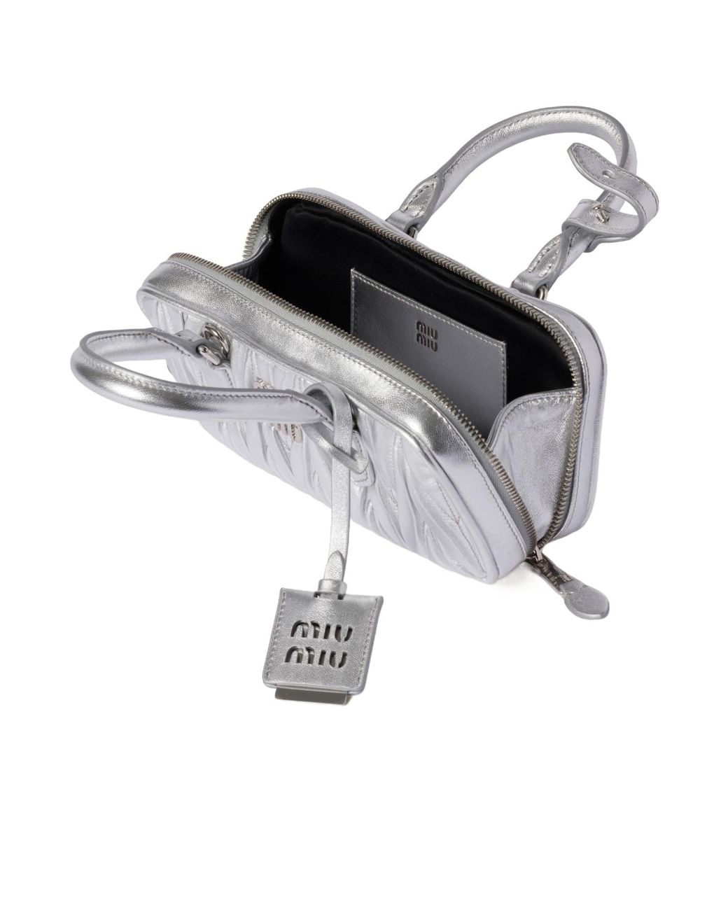 Miu Miu Metallic Arcadie Matelassé Nappa Leather Mini-Bag
