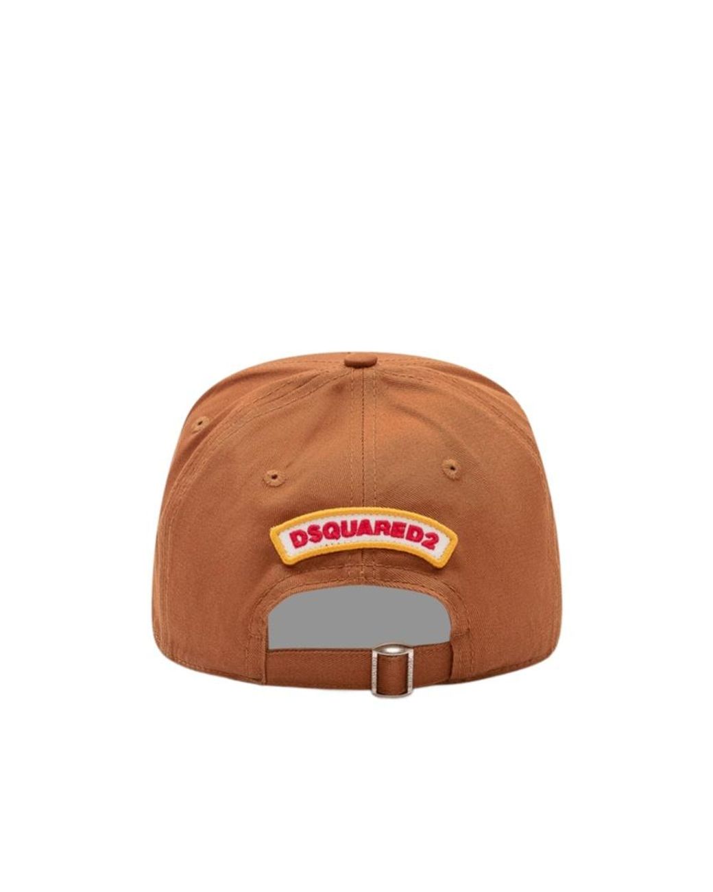 DSquared² Brown Logo-Patch Distressed Baseball Cap for men