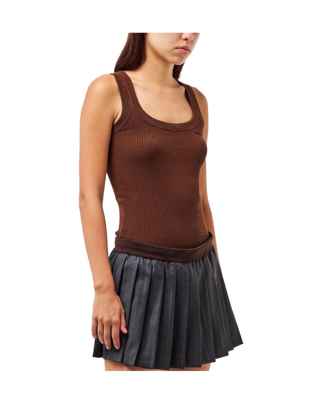 Miu Miu Brown Knitted Vest