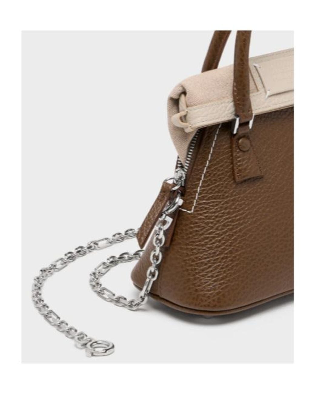 Maison Margiela Brown 5Ac Classique Micro Tote Bag