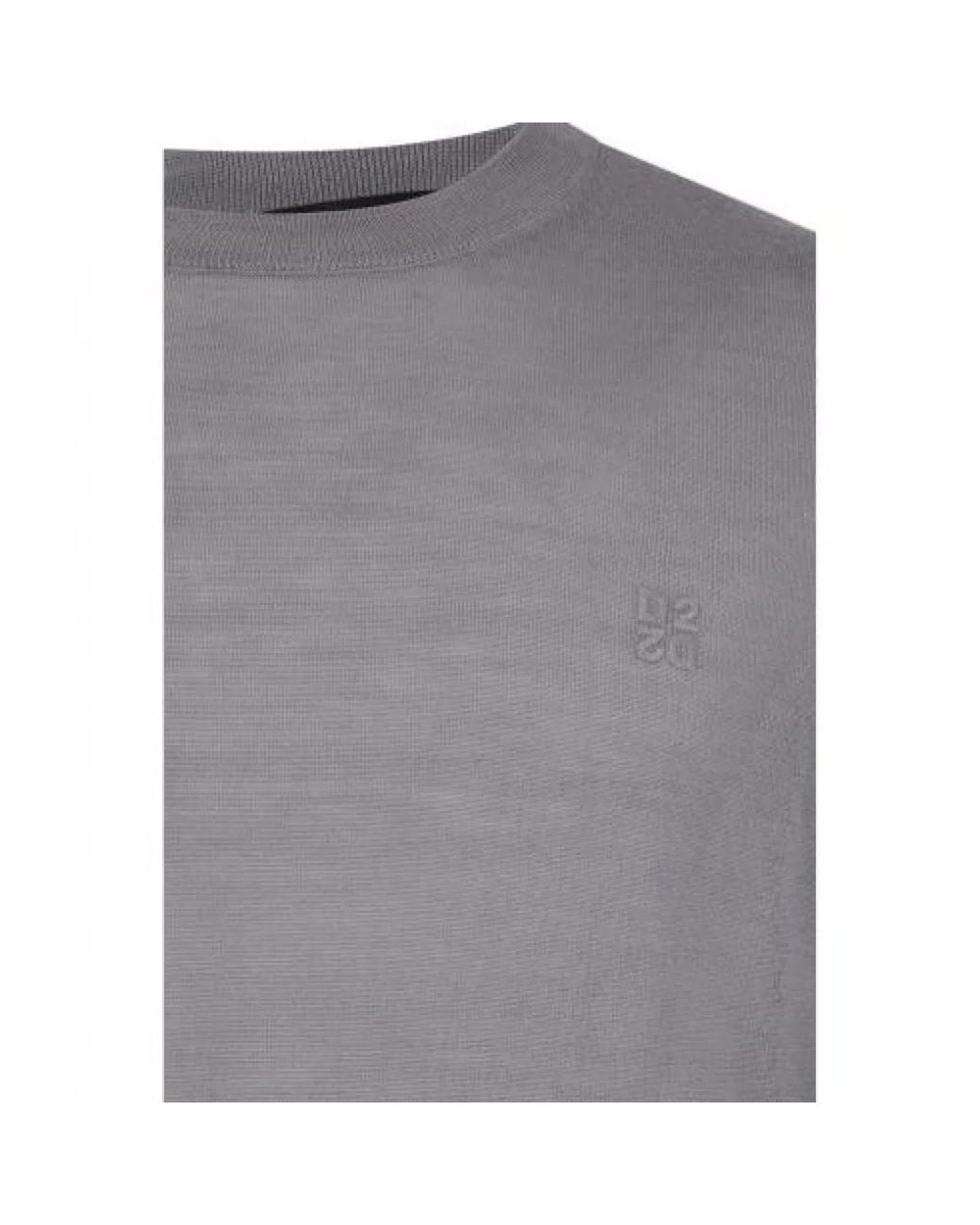 DSquared² Gray Long-Sleeved Knitwear for men
