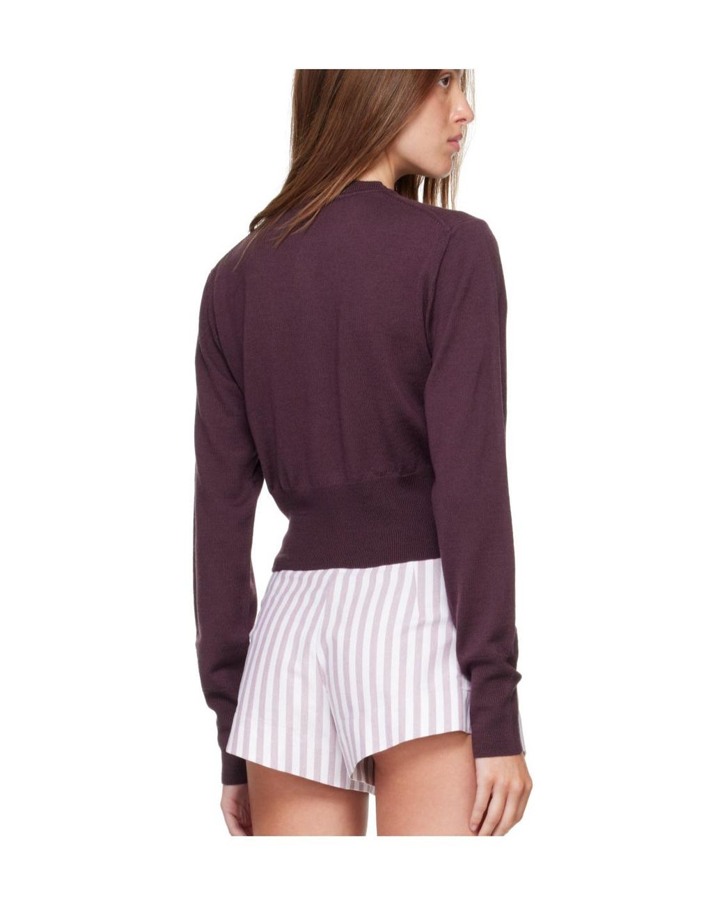 Vivienne Westwood Red Bea Cropped Cardigan