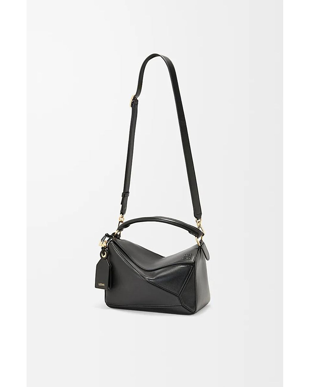 Loewe Black Small Feather Light Puzzle Bag