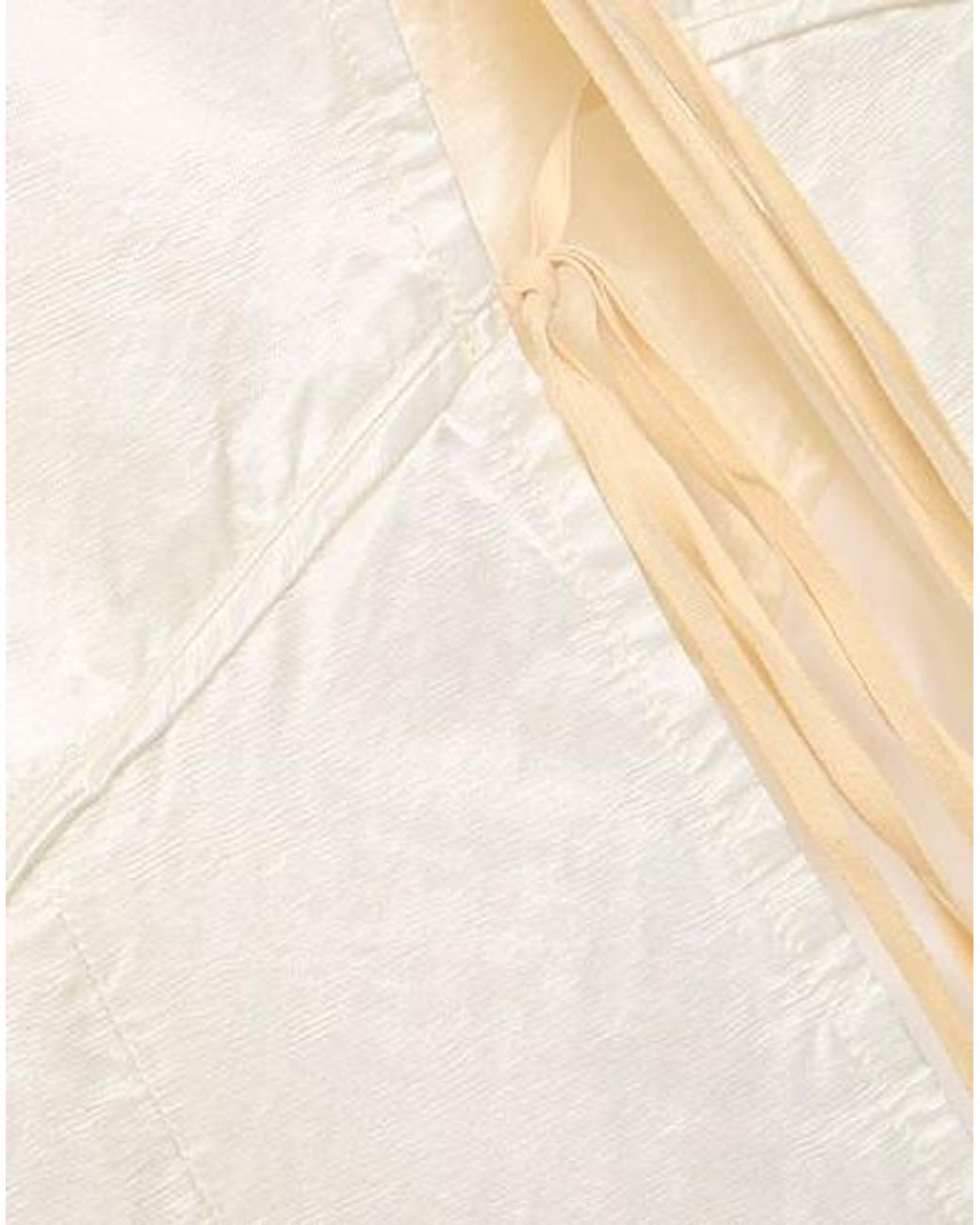 MM6 by Maison Margiela White Satin Flare Skirt