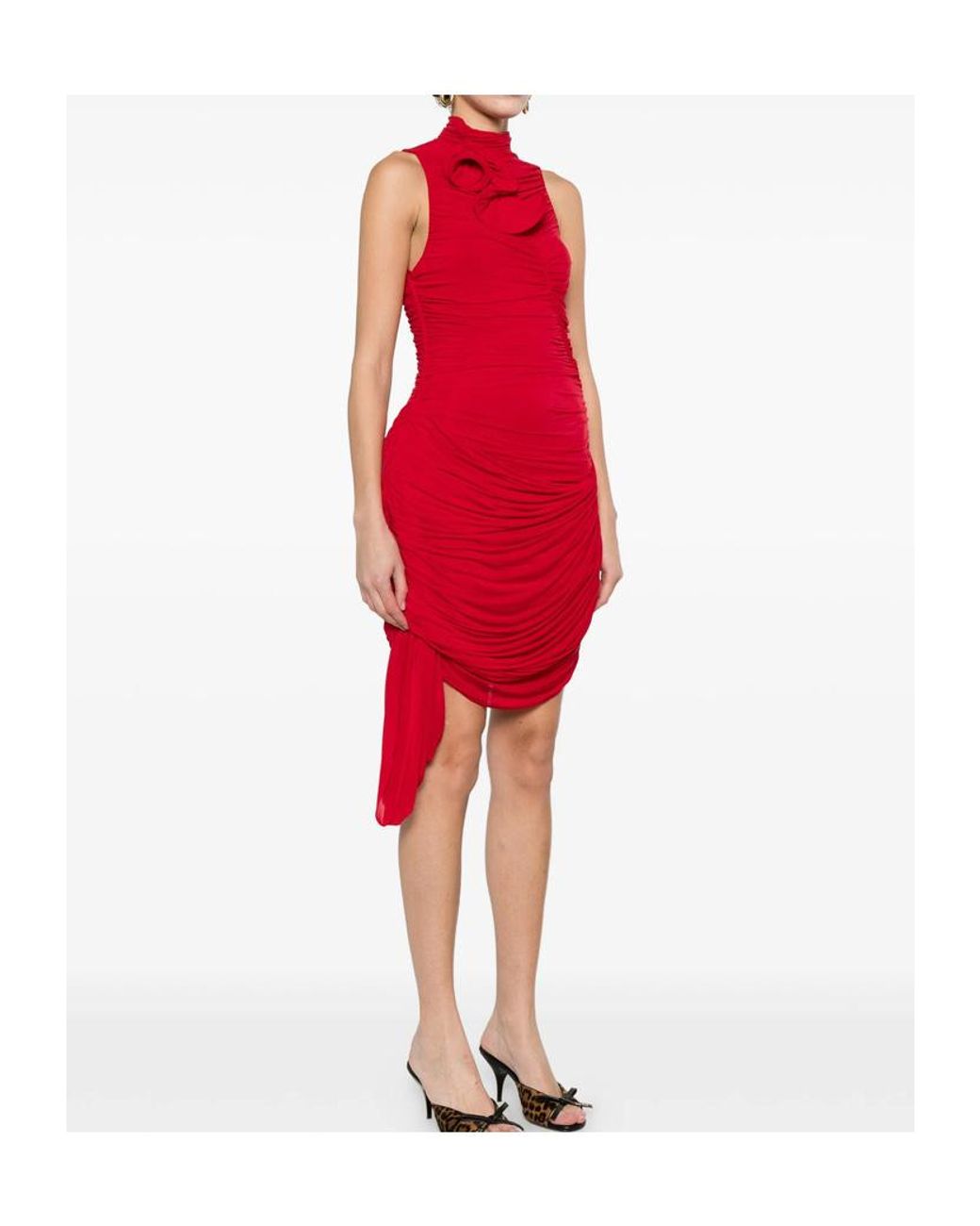 Magda Butrym Red Sleeveless Dress