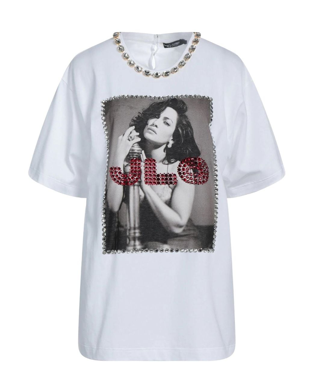 Dolce & Gabbana White Printed T-Shirt