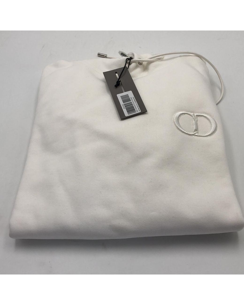 Dior White Hooded Sweater for men