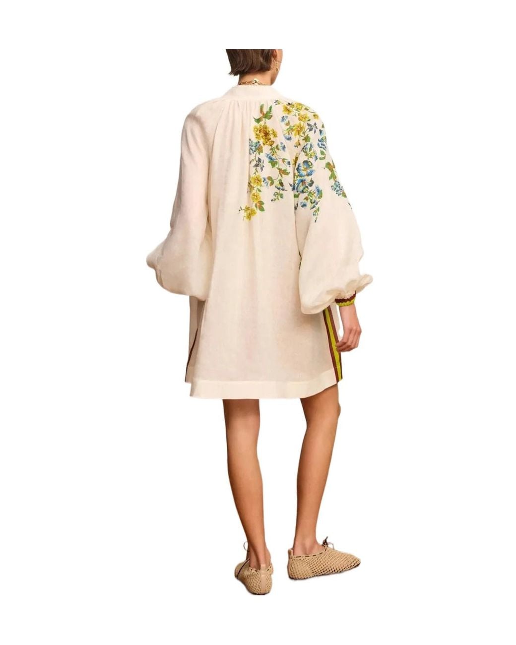 ALÉMAIS Natural Phyllis Mini Dress
