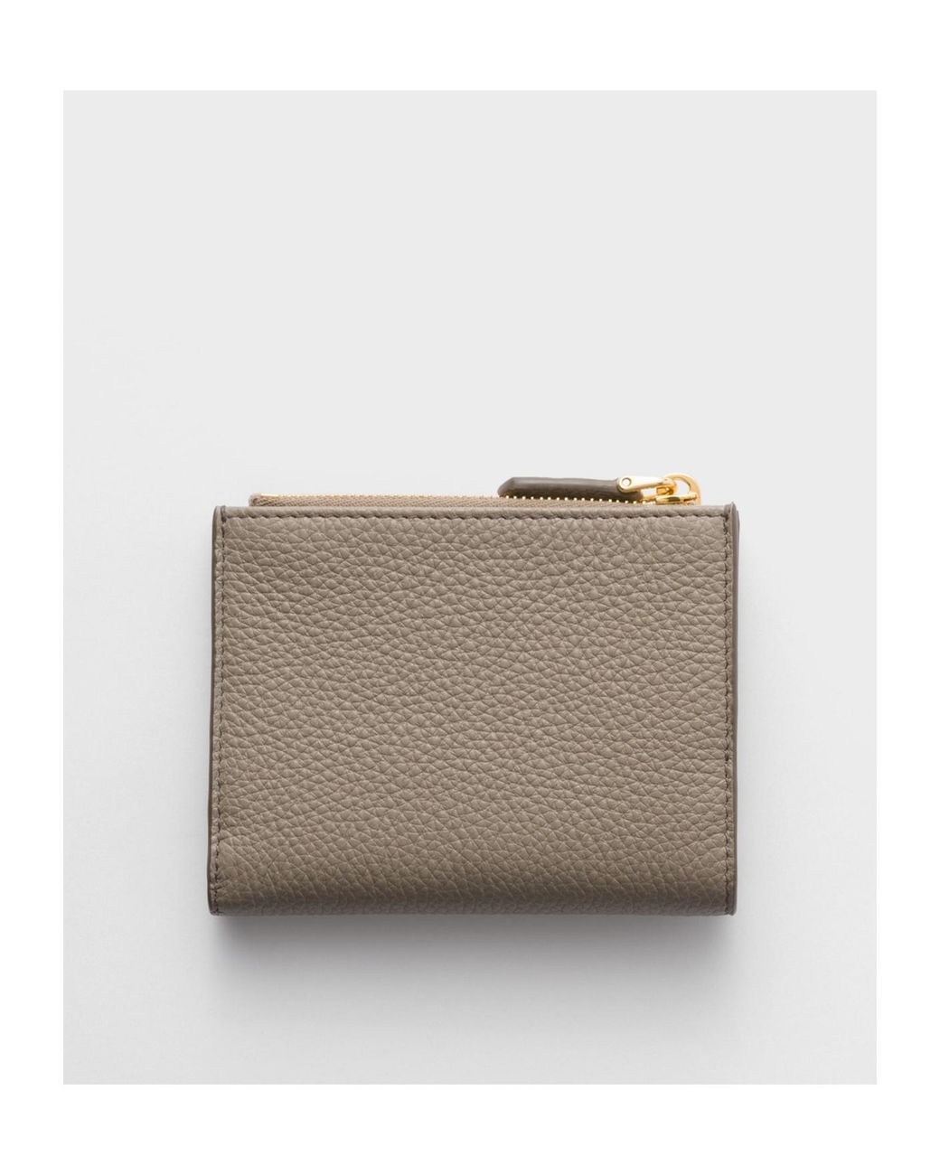Prada Gray Small Leather Wallet
