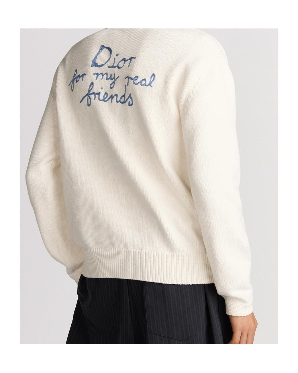 Dior White And Hylton Nel Cardigan for men