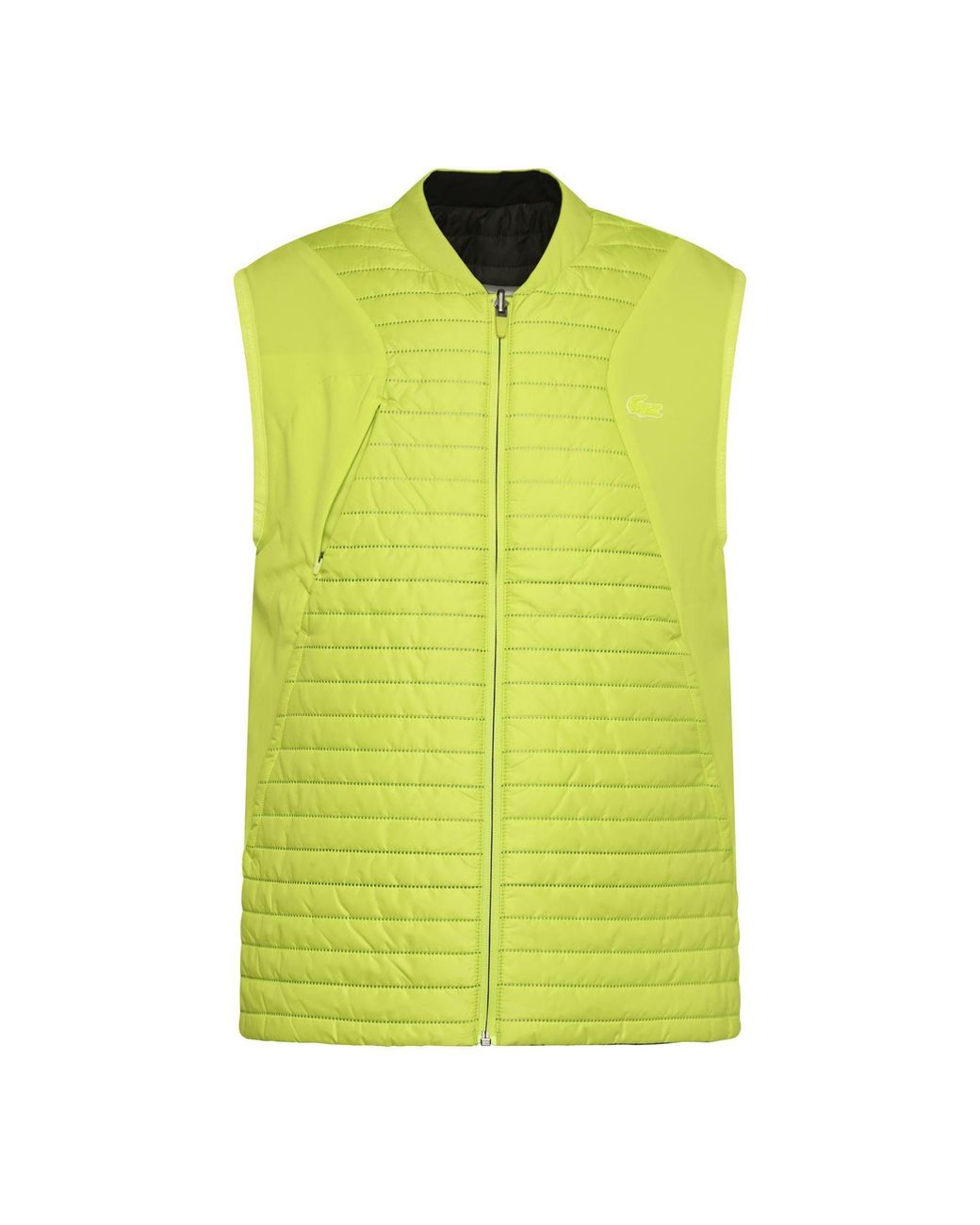 Lacoste Black Stand Collar Zip-Up Jacket for men