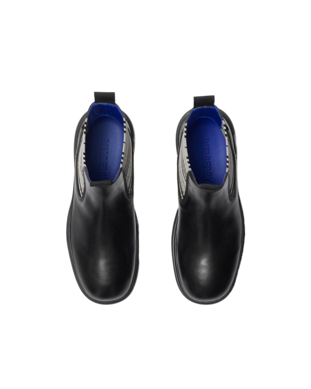 Burberry Black Burberr Creeper Chelsea Low Ankle Boots