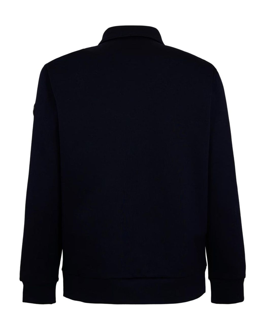 Moncler Blue Logo Zip-Up Sweatshirt for men