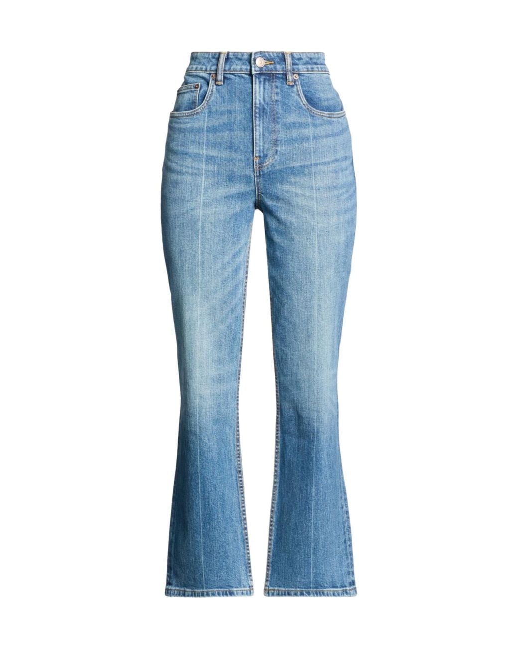 Tory Burch Blue High-Waisted Bootcut Jeans