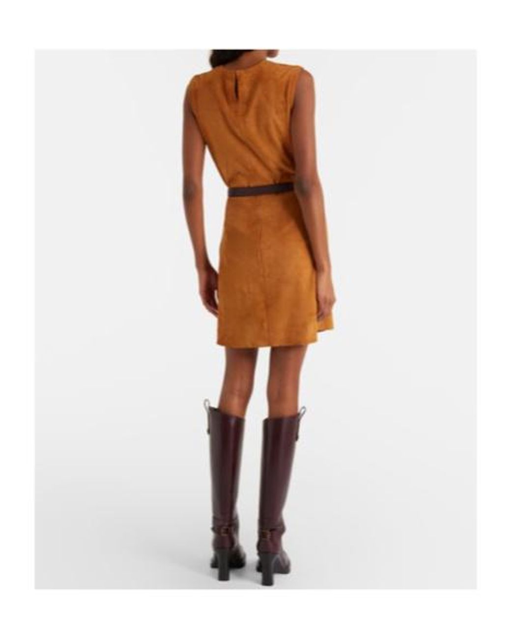 Stouls Brown Dollie Suede Minidress
