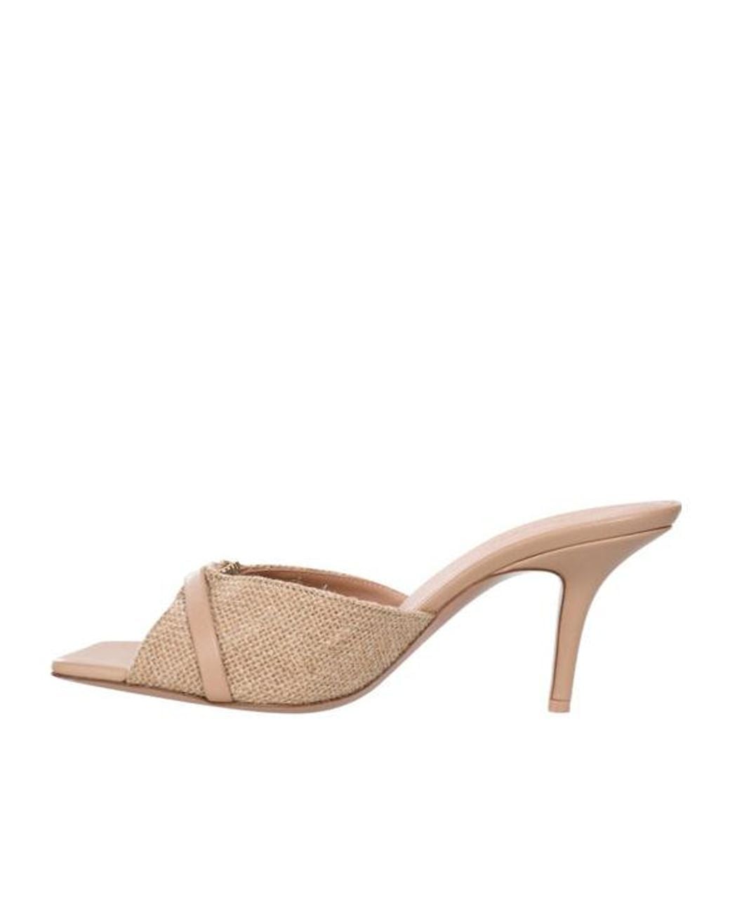 Malone Souliers Natural Open-Toe High-Heel Sandals