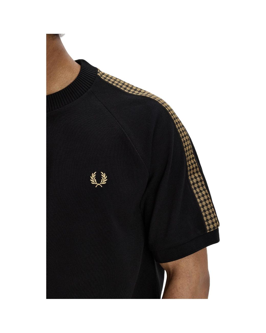 Fred Perry Black Simple T-Shirt for men