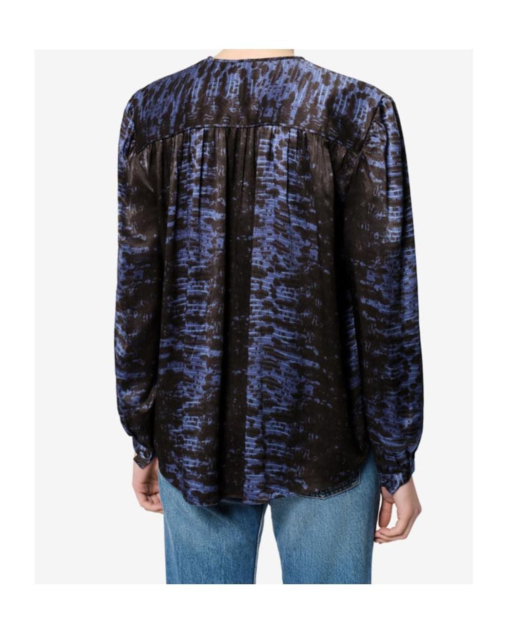 Isabel Marant Blue Laraya Silk Blouse