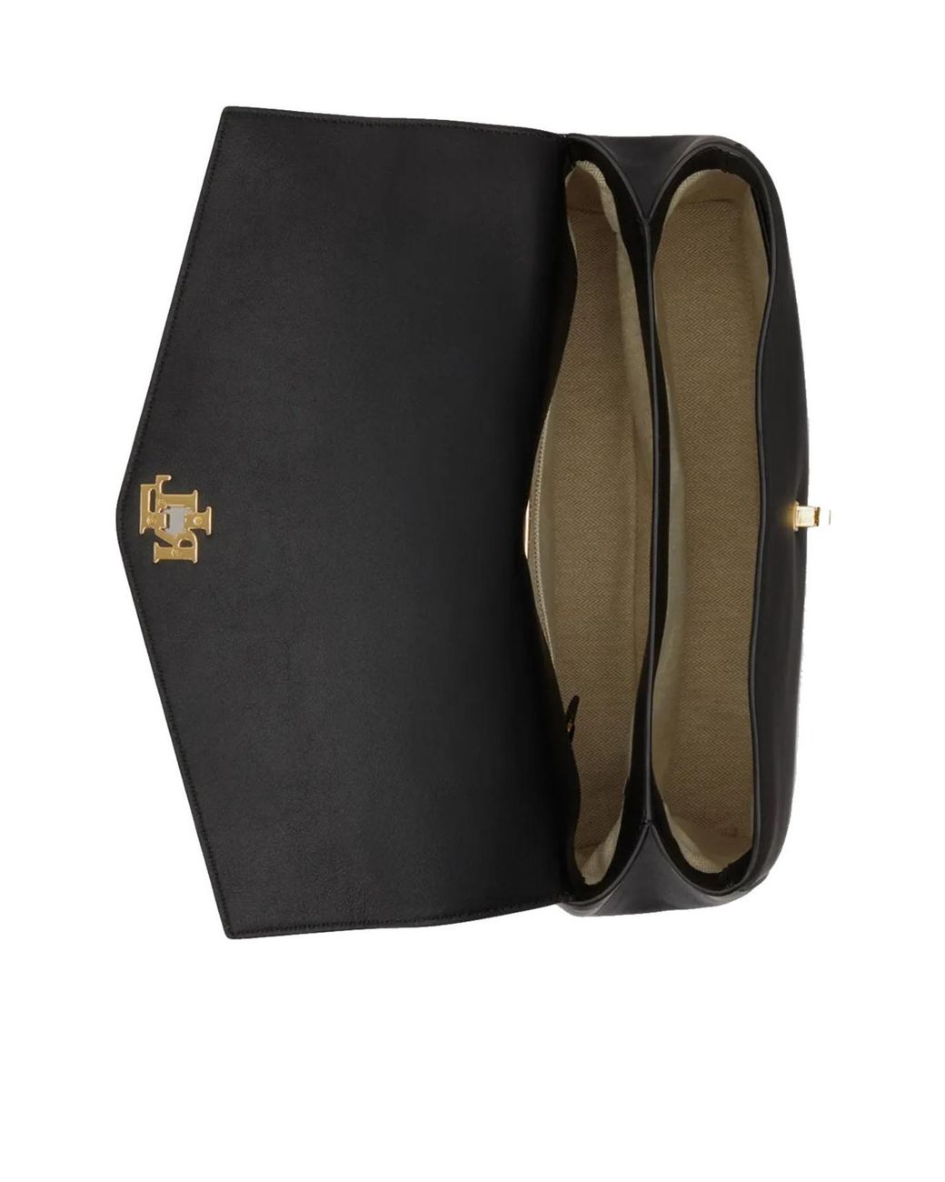 Ralph Lauren Black Farrah Shoulder Bag