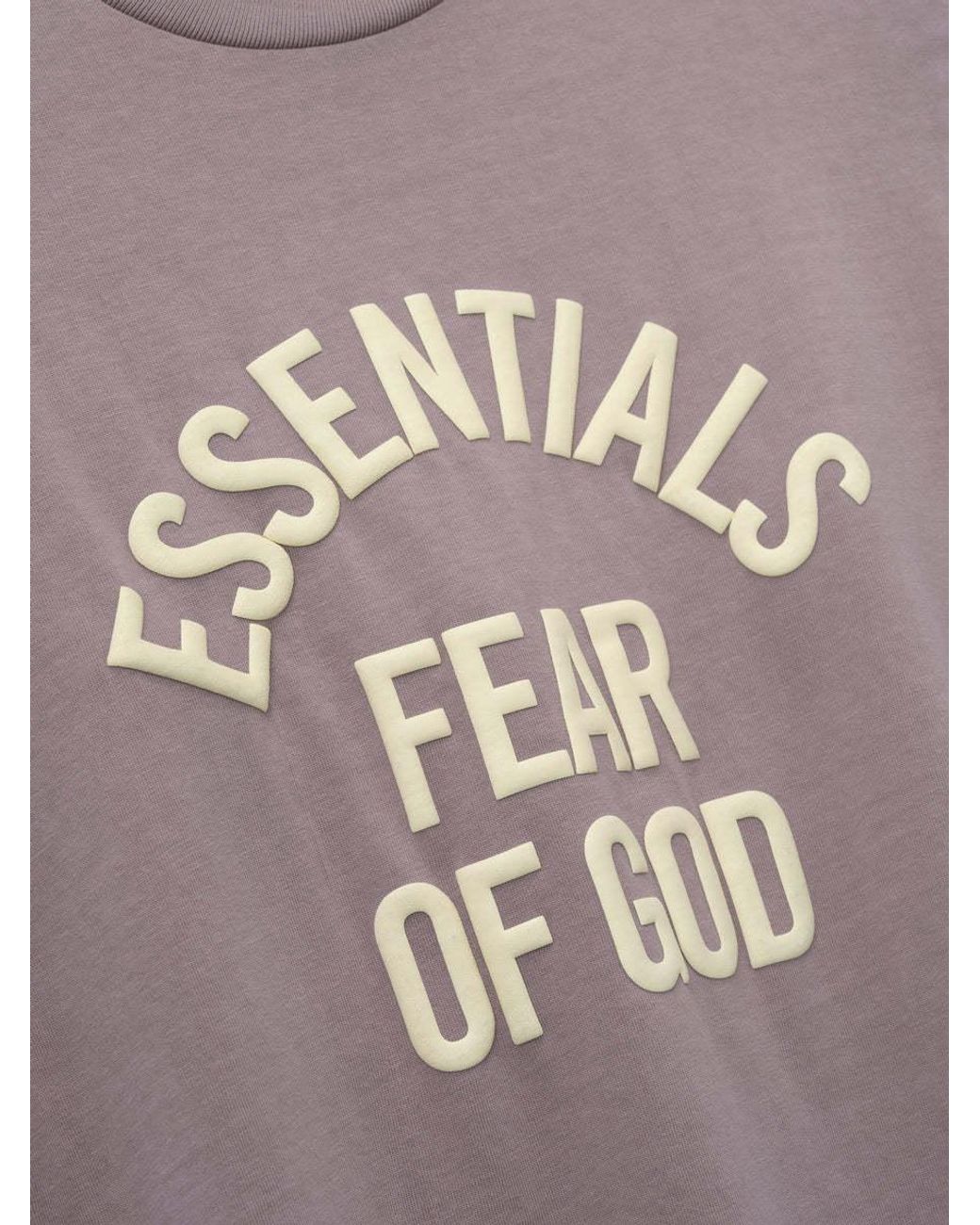 Fear Of God Gray Short-Sleeved T-Shirt